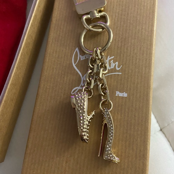 AUTHENTIC CHRISTIAN LOUBOUTIN SHOE CHARMS KEY CHAIN - Picture 2 of 6
